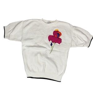 Fashion Forms knitted blouse Classic White Vintage Small Cotton 100%